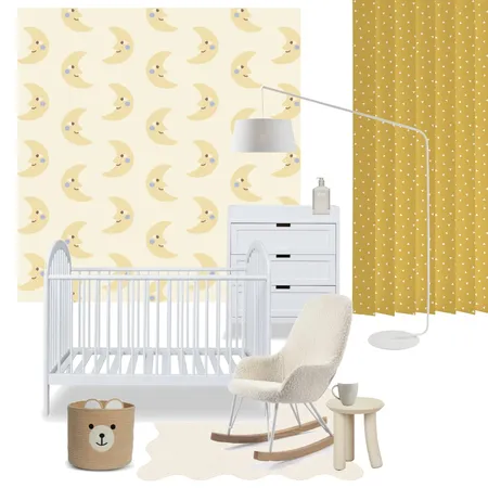 Moon Nursery Interior Design Mood Board by pollicedipanda@gmail.com on Style Sourcebook