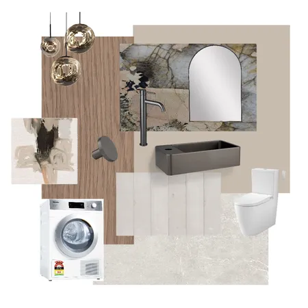 Toowoon Bay Laundry / Powder Room Interior Design Mood Board by Dune Drifter Interiors on Style Sourcebook