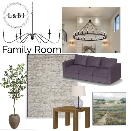 Allison Family Room Interior Design Mood Board by Loft&Blush on Style Sourcebook