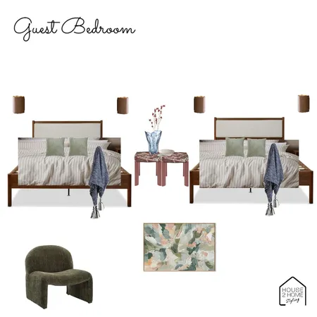 Guest Bedroom 2 - Bedroom Interior Design Mood Board by House 2 Home Styling on Style Sourcebook