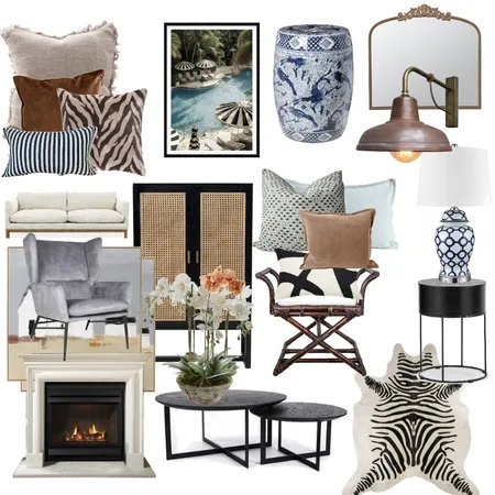 Modern Hamptons Living Interior Design Mood Board by Timeless Synergy Studio on Style Sourcebook