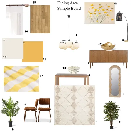 Dining Area Sample Board Interior Design Mood Board by Nobs on Style Sourcebook