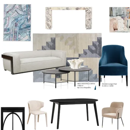 Hang out Space Interior Design Mood Board by WabiSabi Co. on Style Sourcebook