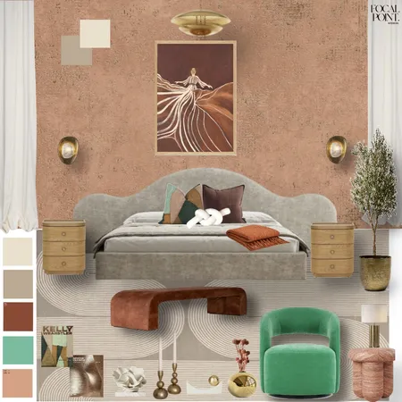 Master Bedroom - Modern Mediterranean meets Sculptural Simplicity Interior Design Mood Board by Focal Point Interior Design on Style Sourcebook