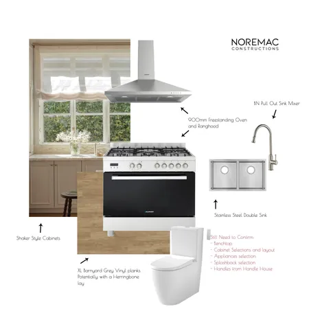Kitchen Interior Design Mood Board by Noremac Constructions on Style Sourcebook