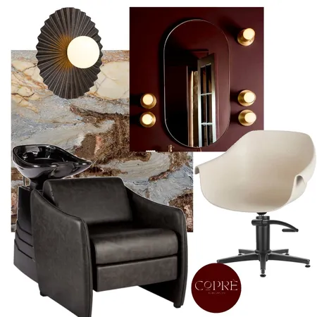 Modern Luxe meet Art Deco revival Salon Interior Design Mood Board by COPRÈ INTERIORS on Style Sourcebook