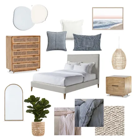 Blue & Blush Coastal Master Retreat Interior Design Mood Board by Lanie Major on Style Sourcebook