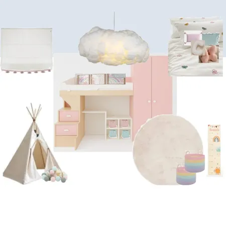niña dormitorio cama Interior Design Mood Board by Studiohomeluxury on Style Sourcebook