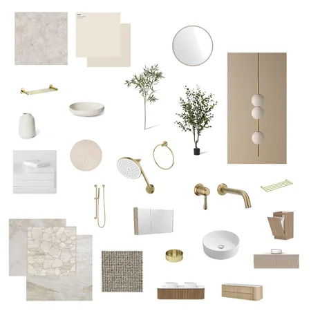Bathroom Interiors w/ CODE Light Interior Design Mood Board by BLAINE architects on Style Sourcebook