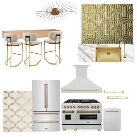 Art Deco Kitchen Interior Design Mood Board by natasatzwra on Style Sourcebook