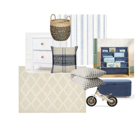 Boy's Bedroom - Blue and Neutrals Interior Design Mood Board by Miss Amara on Style Sourcebook