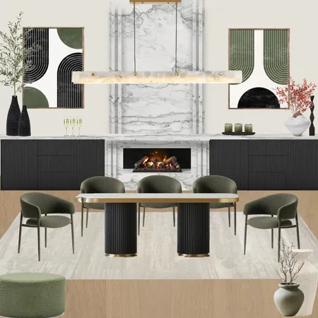 Heritage Hills - Green Dining Interior Design Mood Board by Carley & Co. Design on Style Sourcebook