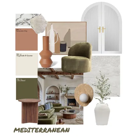 Mediterranean Living Interior Design Mood Board by zoelanii on Style Sourcebook