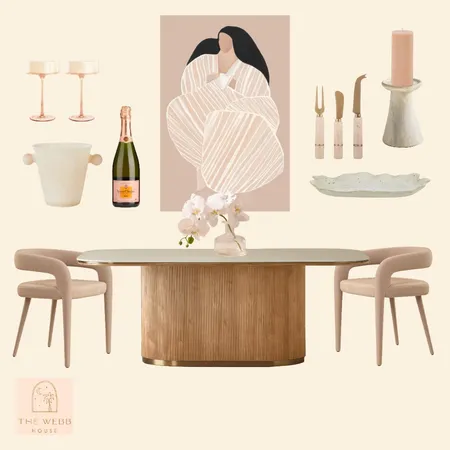 Dining Space Interior Design Mood Board by The Webb House on Style Sourcebook