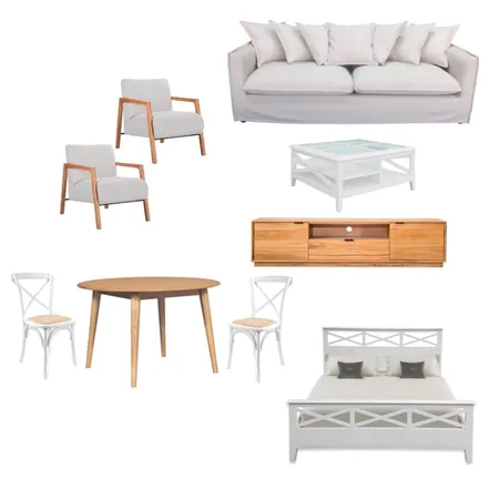 Airbnb - Entry Package - White Coastal Interior Design Mood Board by EllieG on Style Sourcebook