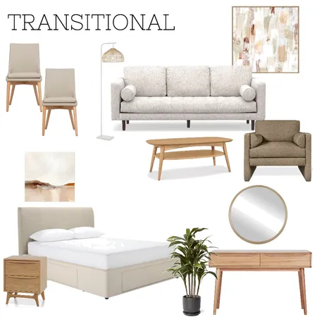 Transitional Interior Design Mood Board by Interiors By Zai on Style Sourcebook
