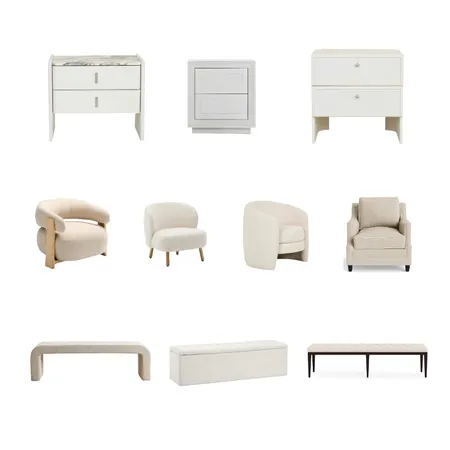 Master Bedroom Furniture Interior Design Mood Board by Flowe Interiors on Style Sourcebook