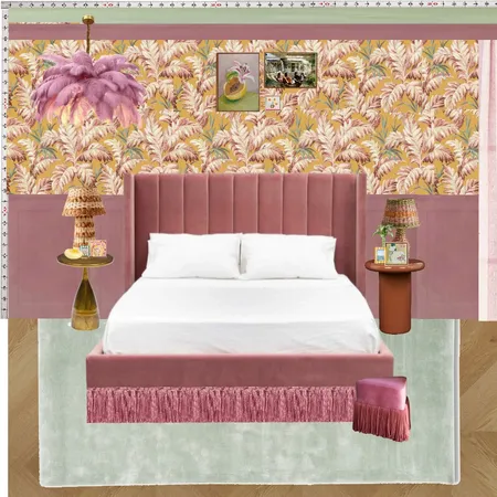 Old Hollywood Bedroom Wall Interior Design Mood Board by dl2407