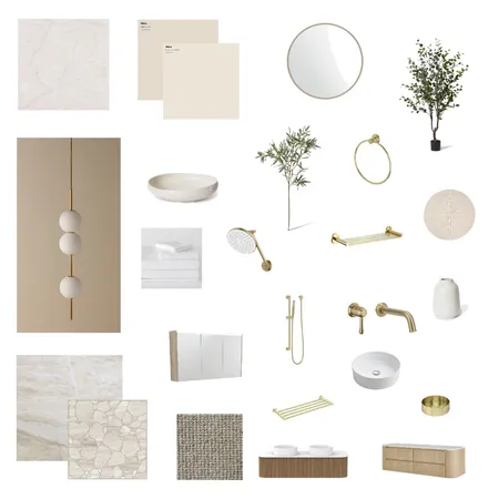Bathroom Interiors w/ CODE Light Interior Design Mood Board by BLAINE architects on Style Sourcebook