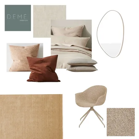 Natalie's Bedroom Interior Design Mood Board by Demé Interiors on Style Sourcebook