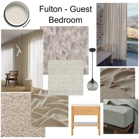 Fulton Apartment - Guest Bedroom Interior Design Mood Board by JJID Interiors on Style Sourcebook