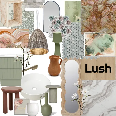 Lush Bathroom Interior Design Mood Board by Lizzie360 on Style Sourcebook