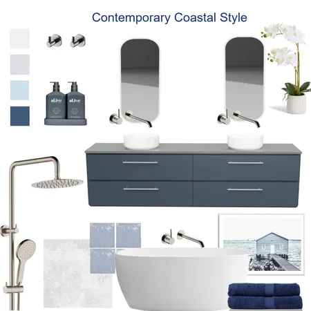 Contemporary Coastal Style Interior Design Mood Board by Rineth Lim on Style Sourcebook
