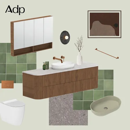 Thirroul Vanity | Bold Bathroom Design Interior Design Mood Board by ADP on Style Sourcebook