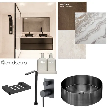 Bathroom minimalist project Interior Design Mood Board by Cm decora on Style Sourcebook
