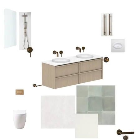 ensuite Interior Design Mood Board by SHE IS LIV on Style Sourcebook