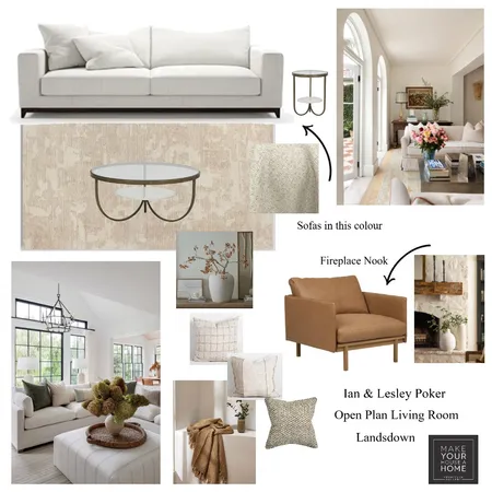 Ian & Lesley Poker - Open Plan Living Room Interior Design Mood Board by MarnieDickson on Style Sourcebook
