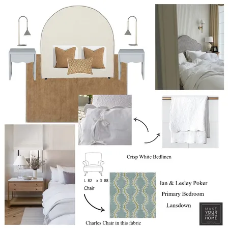 Ian & Lesley Poker - Primary Bedroom Interior Design Mood Board by MarnieDickson on Style Sourcebook