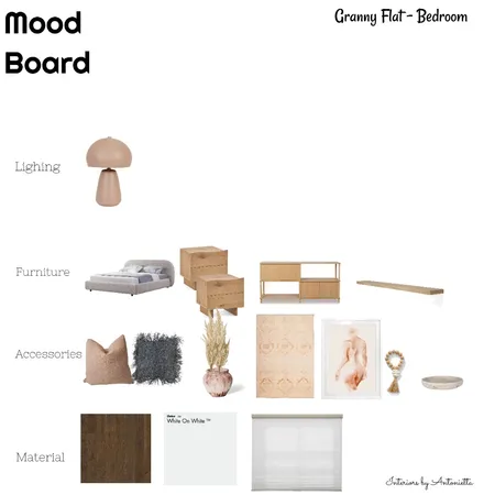 Granny Flat bedroom Interior Design Mood Board by Antoniette on Style Sourcebook
