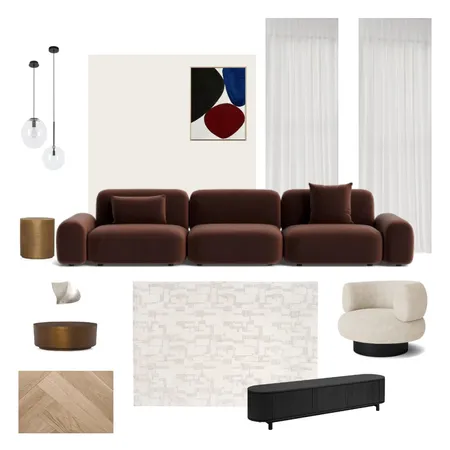 Module 9 Part A Lounge Room Interior Design Mood Board by natalieenlund@gmail.com on Style Sourcebook