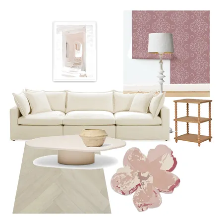 Quatrefoil Doodle Dusty Rose Interior Design Mood Board by rhunterartist@gmail.com on Style Sourcebook