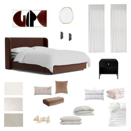 Module 9 Part A Master Bedroom Interior Design Mood Board by natalieenlund@gmail.com on Style Sourcebook