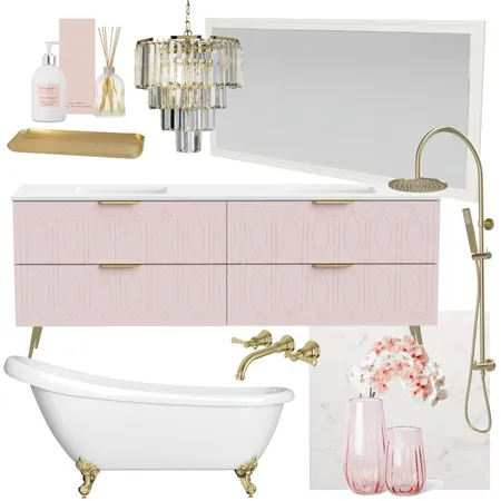 Pretty in Pink | Sutherland House Regency with Miami Classic Mirror Interior Design Mood Board by Timberline on Style Sourcebook