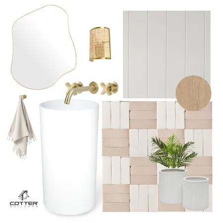 Slade Point Project - Powder Room (Ground Floor) Interior Design Mood Board by Cotter Builders on Style Sourcebook
