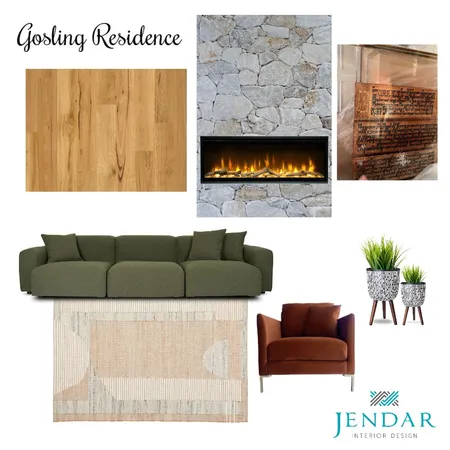 Gosling Fireplace Interior Design Mood Board by Jendar Interior Design on Style Sourcebook