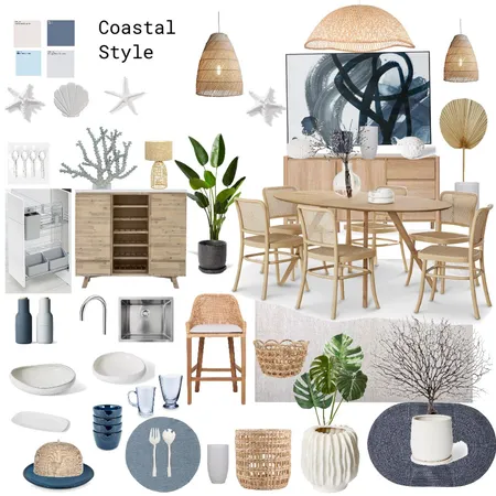 Coastal Style dining Interior Design Mood Board by Sara Ahmed 2002 on Style Sourcebook