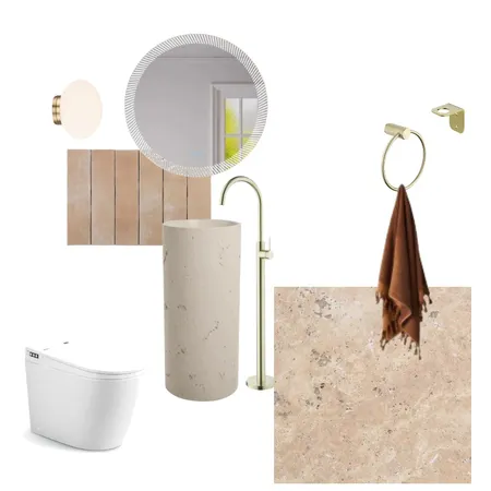 Powder Room Interior Design Mood Board by ZURE on Style Sourcebook