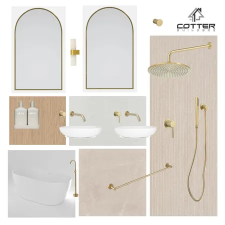 Slade Point Project - Ensuite Interior Design Mood Board by Cotter Builders on Style Sourcebook