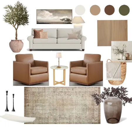 Fall Living Room Interior Design Mood Board by Allison Kayes Designs on Style Sourcebook