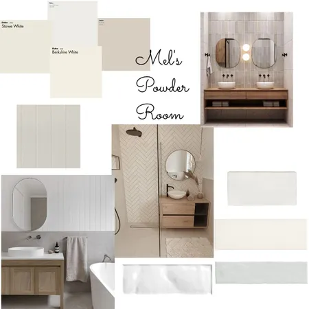 Mels Powder Room Interior Design Mood Board by Lara Elford on Style Sourcebook