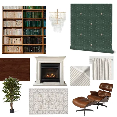 Library moodboard Interior Design Mood Board by vine_art_design on Style Sourcebook