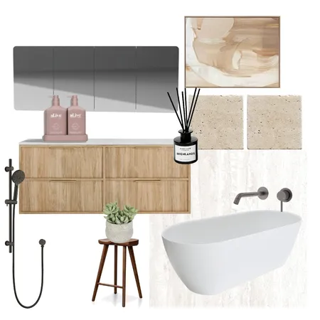 The Block Week 3 House 5 Master Ensuite Interior Design Mood Board by Beaumont Tiles on Style Sourcebook