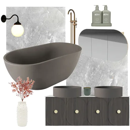 The Block House 4 Master Ensuite, Week 3 Interior Design Mood Board by Beaumont Tiles on Style Sourcebook