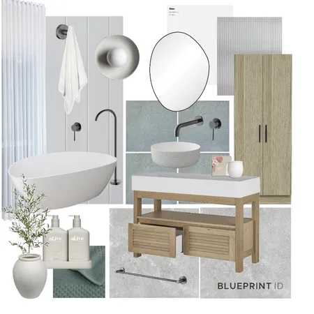 Block Bathroom Remix Interior Design Mood Board by Blueprint Interior Design on Style Sourcebook