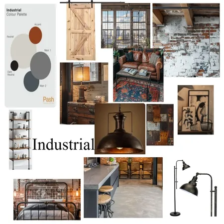Industrial Style Interior Design Mood Board by Chiefdesigns! on Style Sourcebook