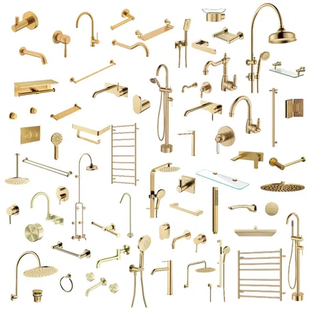gold bathroom Interior Design Mood Board by veronikahorna40@gmail.com on Style Sourcebook